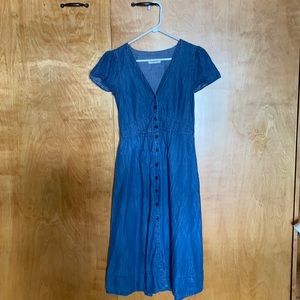 Madewell Chambray Midi Dress